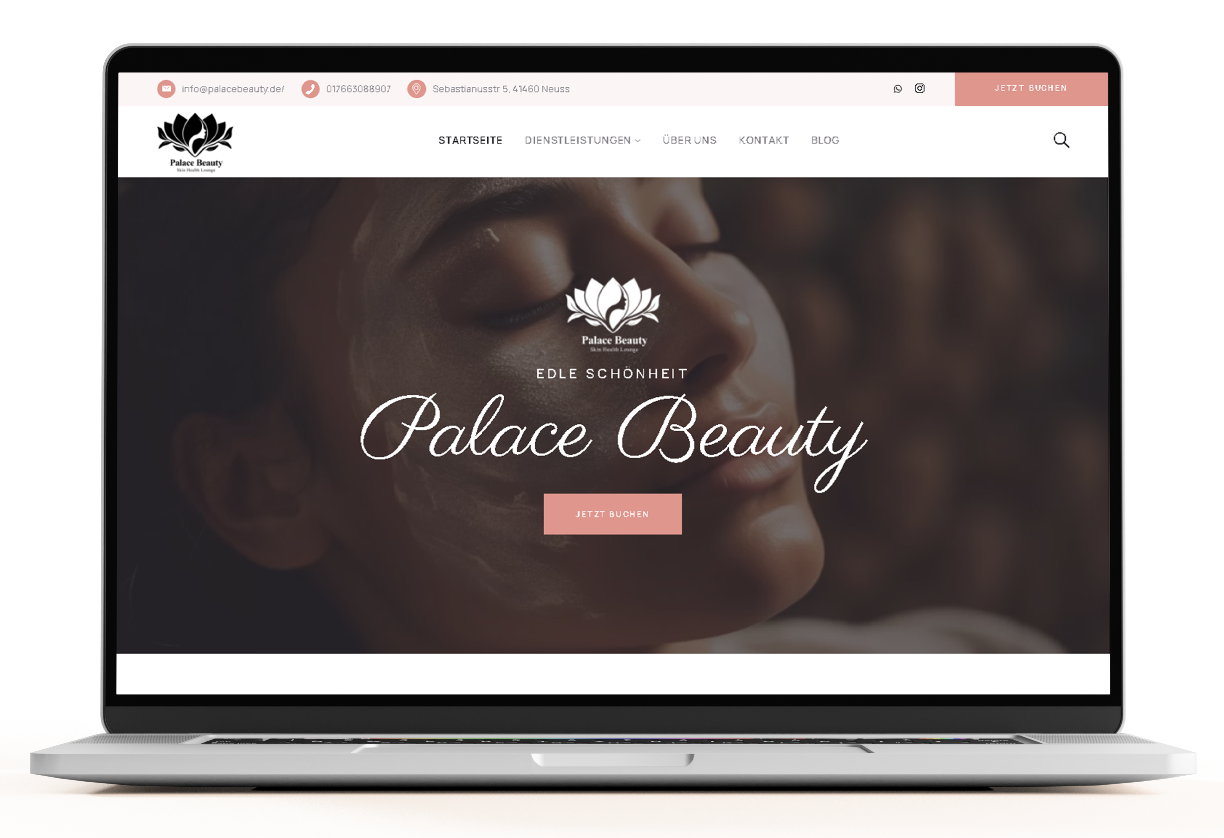 طراحی وب‌سایت Palace Beauty