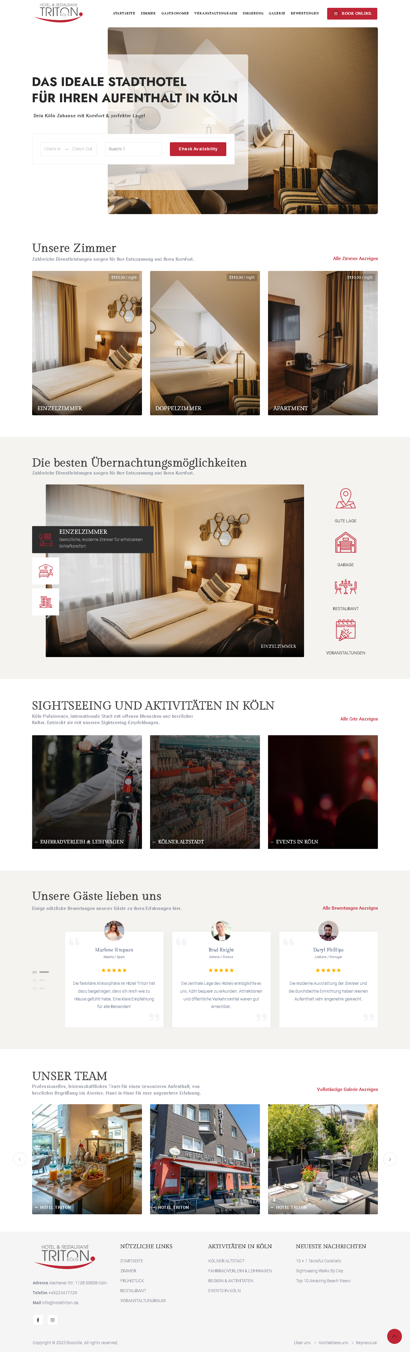 طراحی وب‌سایت hoteltriton