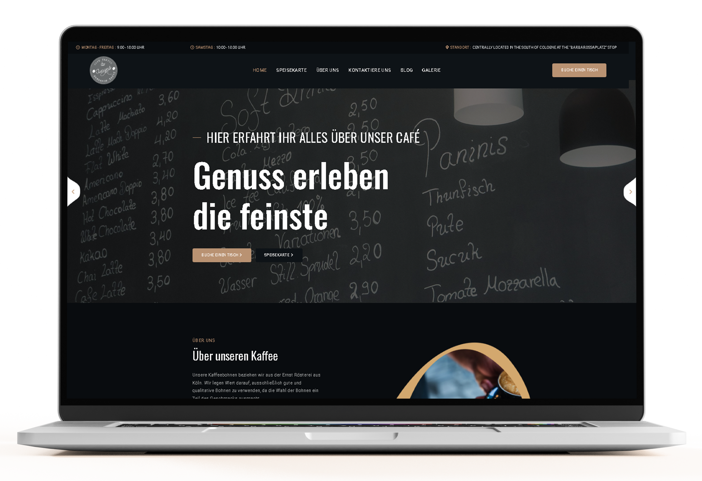 طراحی وب‌سایت cafe faktur